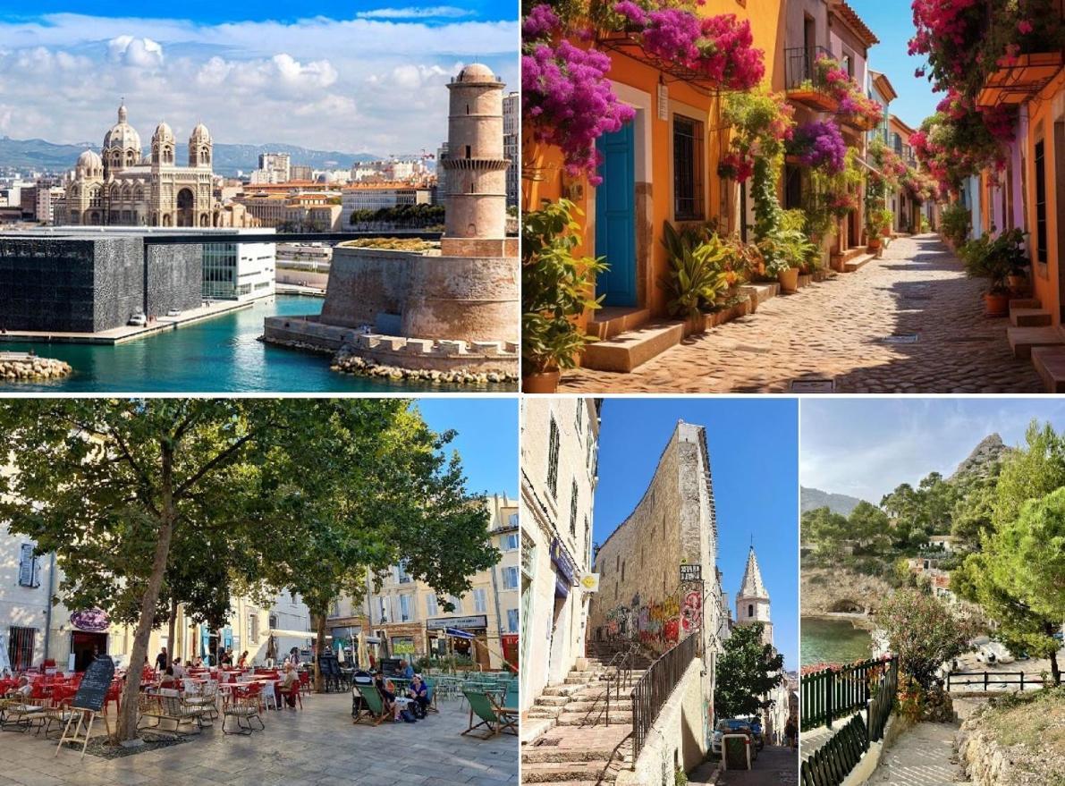 T2 Avec Cour Privee Au Coeur Du Panier- Vieux Port Apartamento Marselha